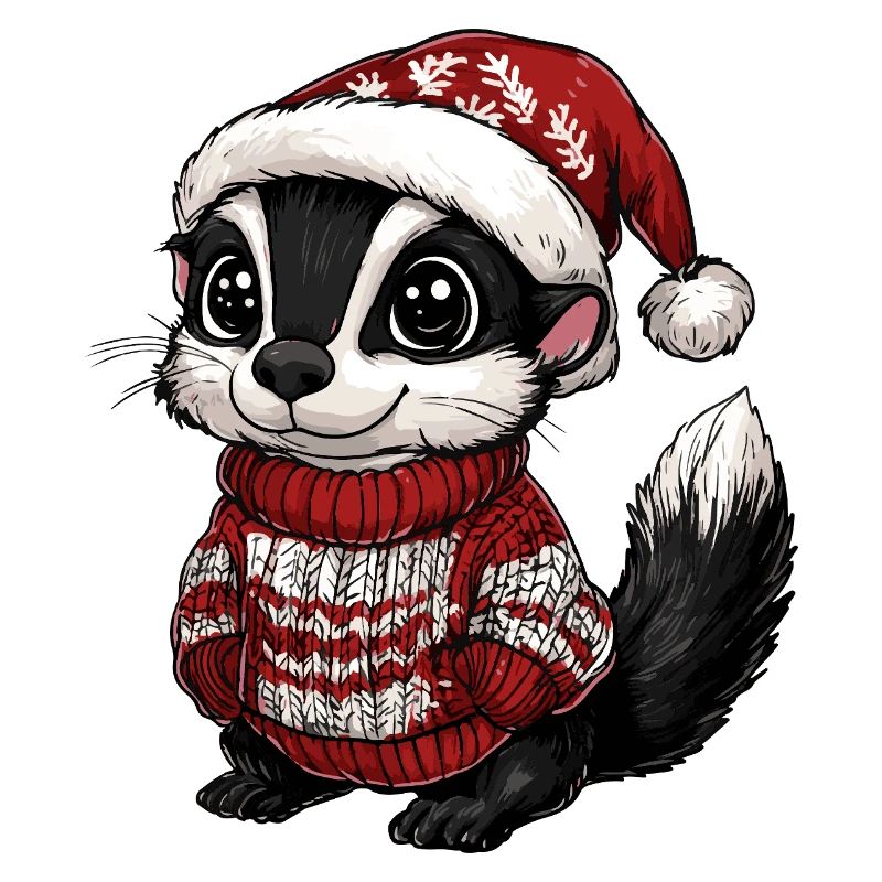 Noël de Noël moufette