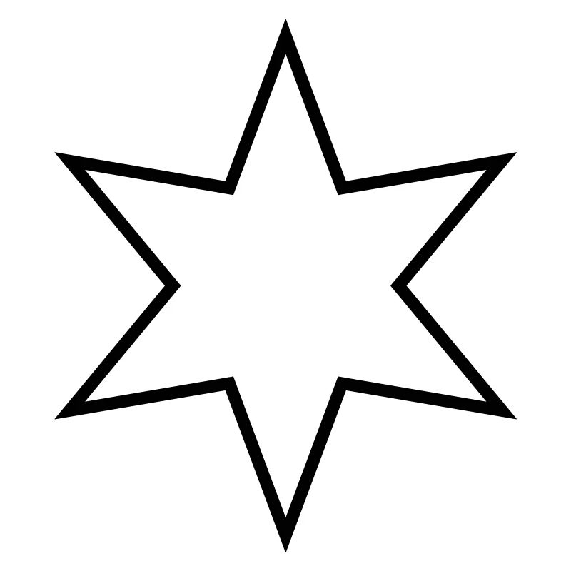 Étoile à six branches - étoile à six branches