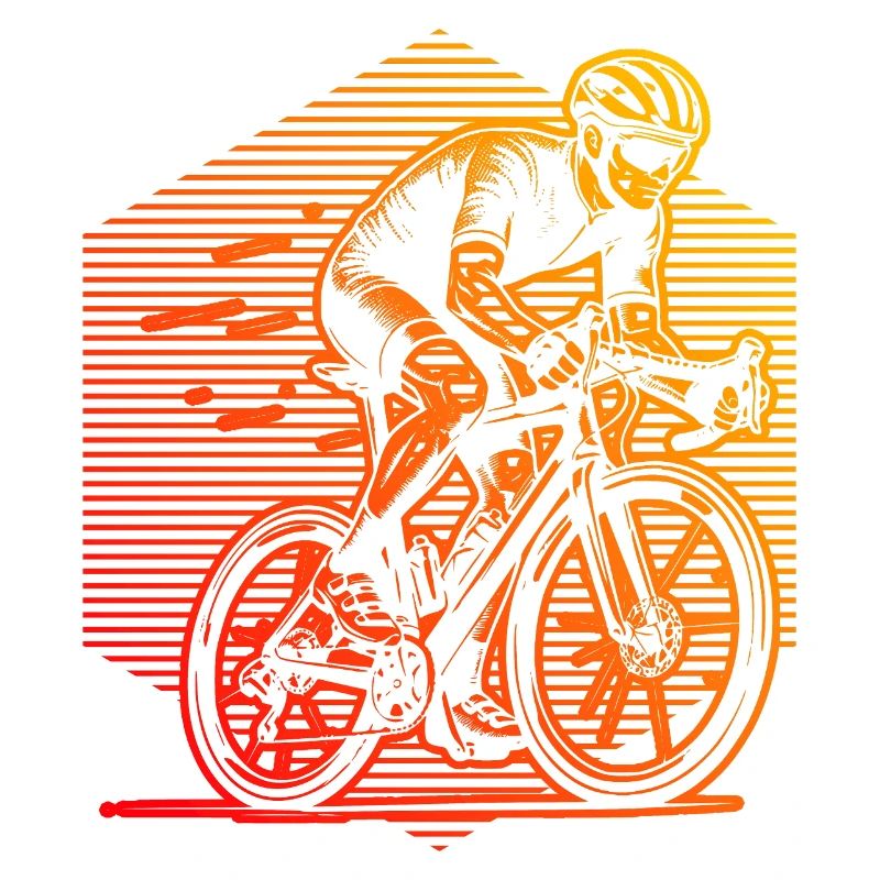 Motif classique du vélo de route