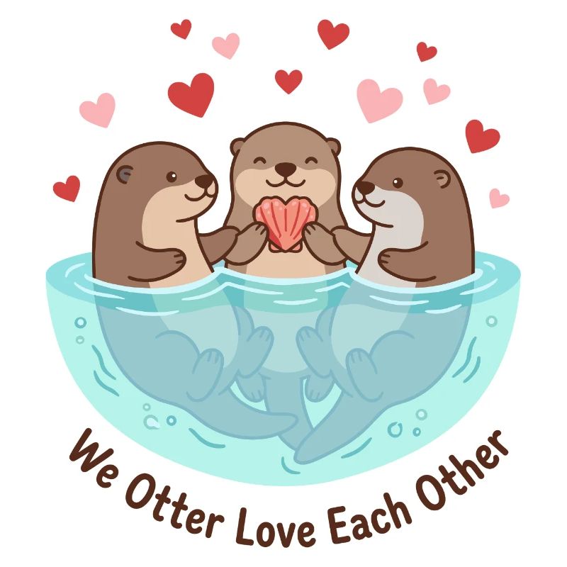 We Otter Love Each Other Pun