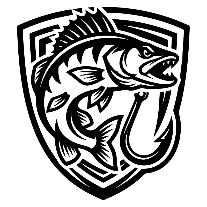 Blason de pêche au brochet