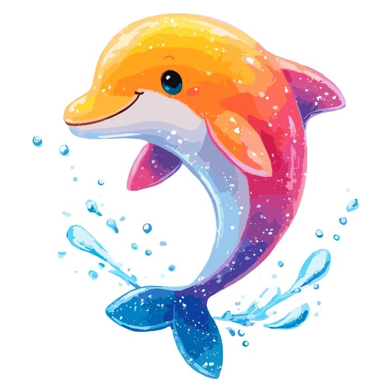 Colored Dolphin Spritz
