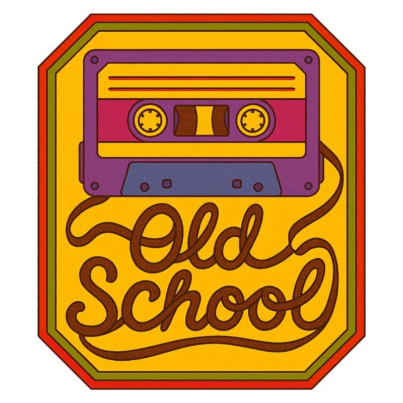 Old School Kassetten-Retro-Patch