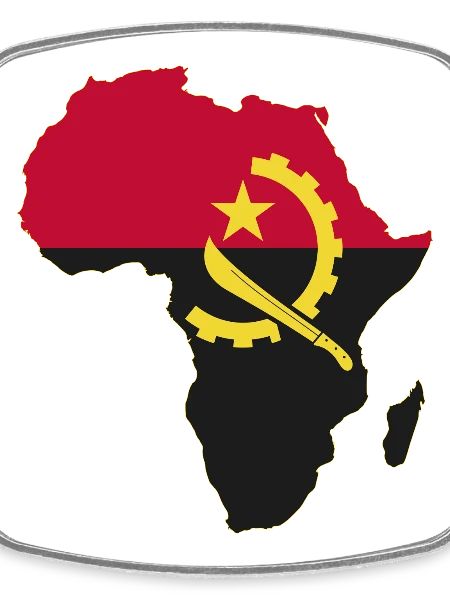 Drapeau angolais : Afrique utilisée