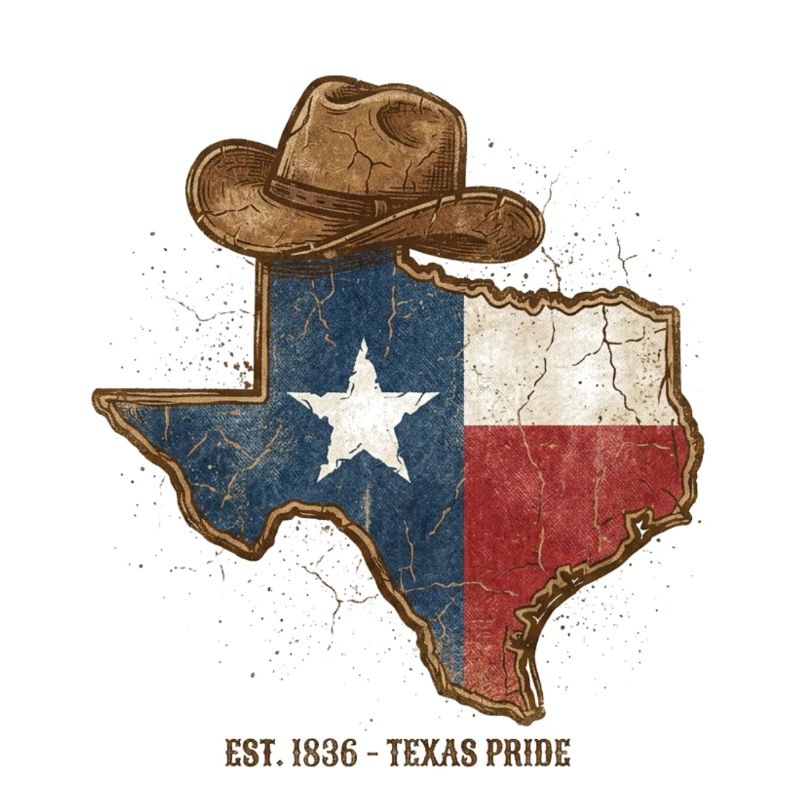 Texas Pride with cowboy hat