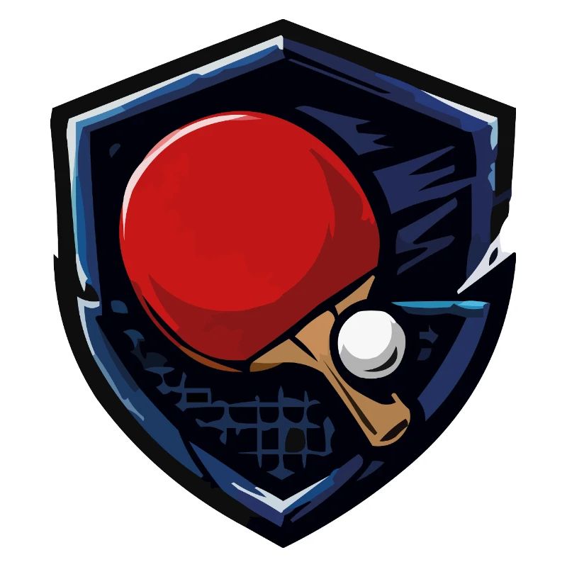Table tennis shield with ball
