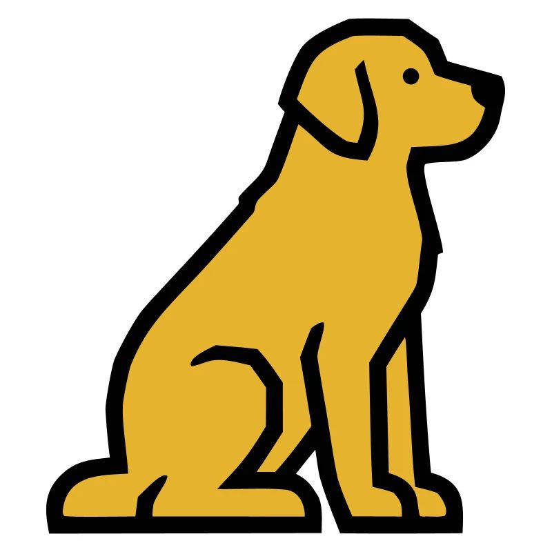École de chiens Golden Retriever du chien assis
