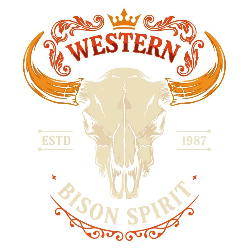 Crâne d’esprit du bison occidental