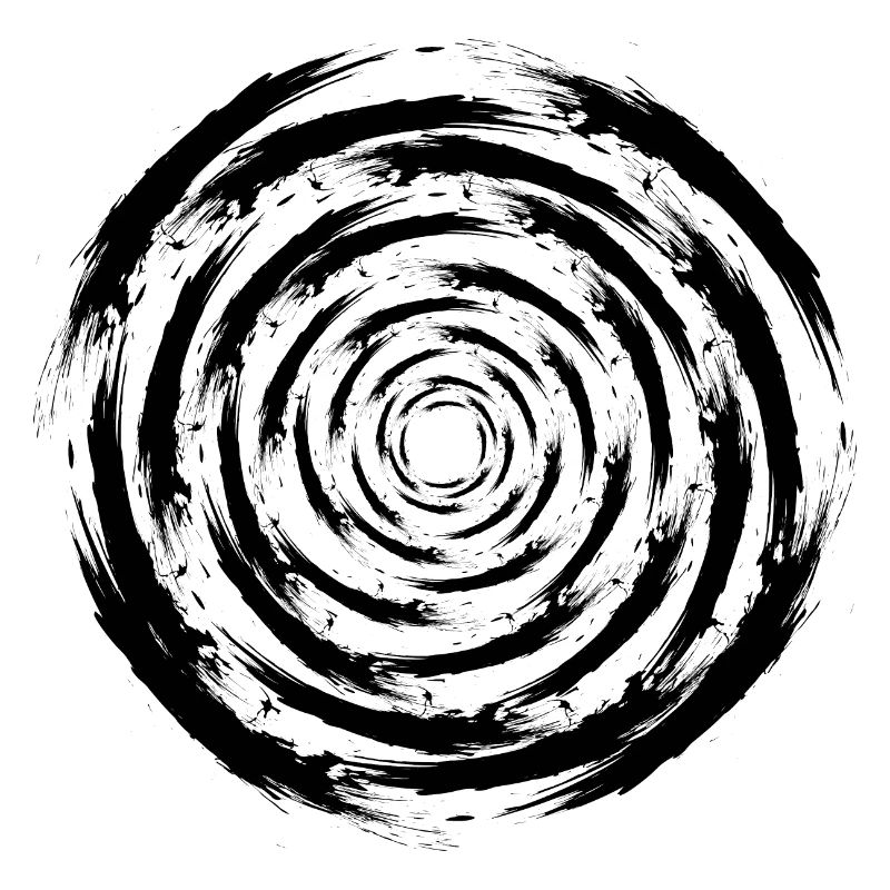 optical illusion circle brush vortex storm New