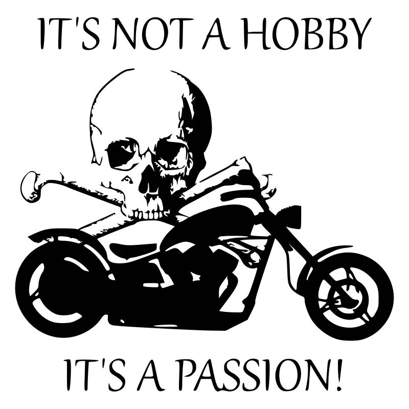 Motorcycle saying skull