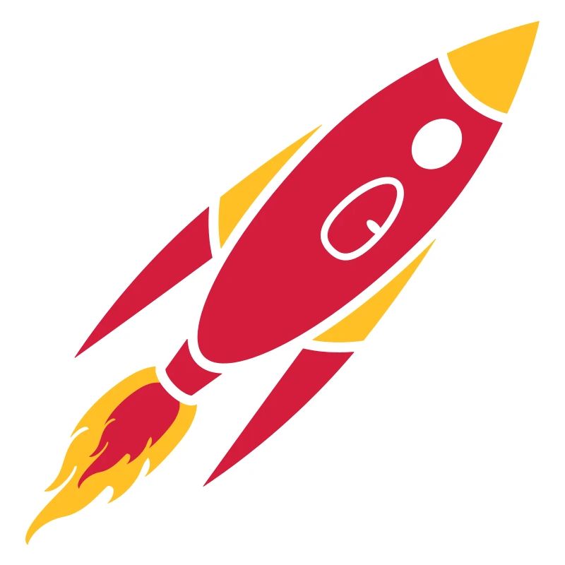 Clipart red rocket