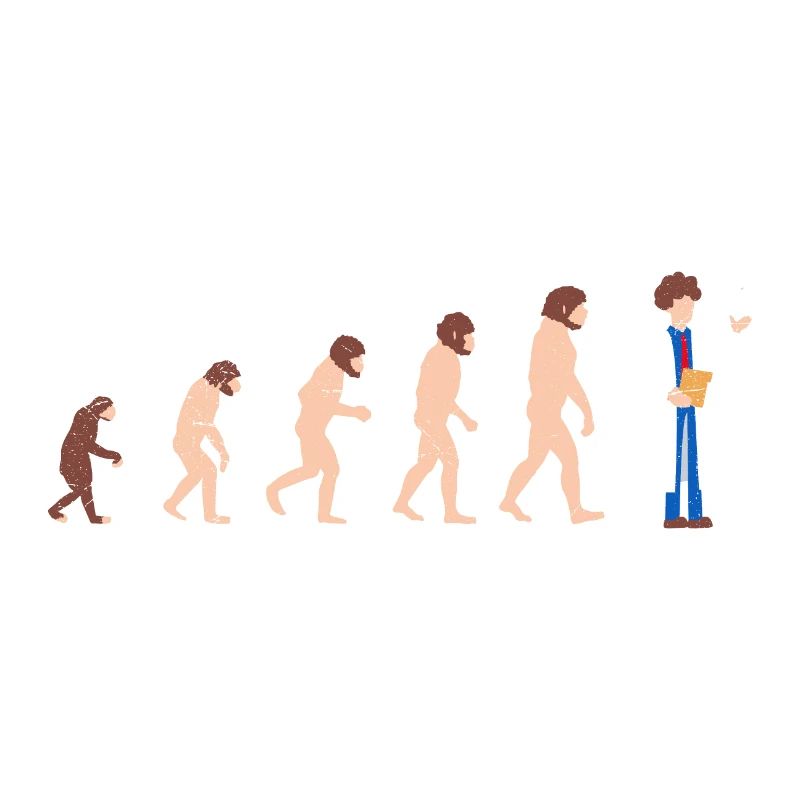 Evolution Zahnarzt Lustige Geschenkidee