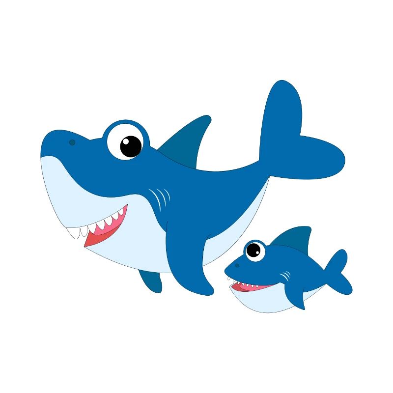 Requin bleu requin bleu bébé requin doux mignon