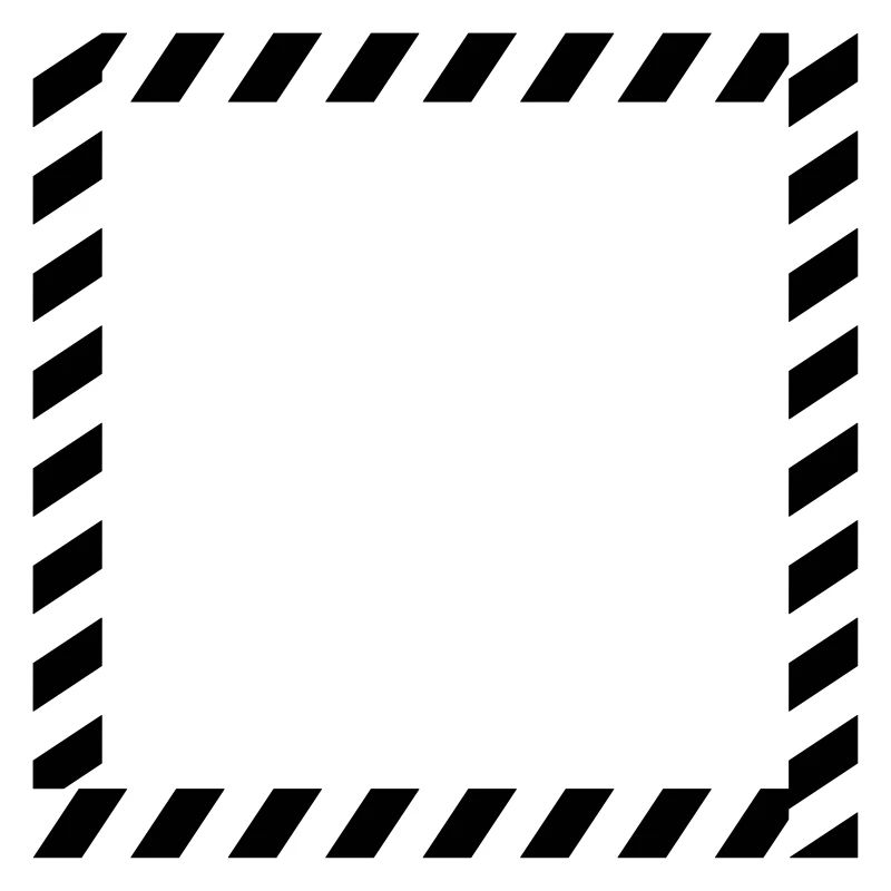 Shield frame caution tape