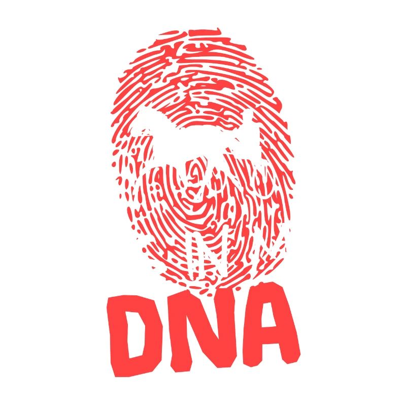 Course de trot ADN Sort Drôle avec empreinte digitale