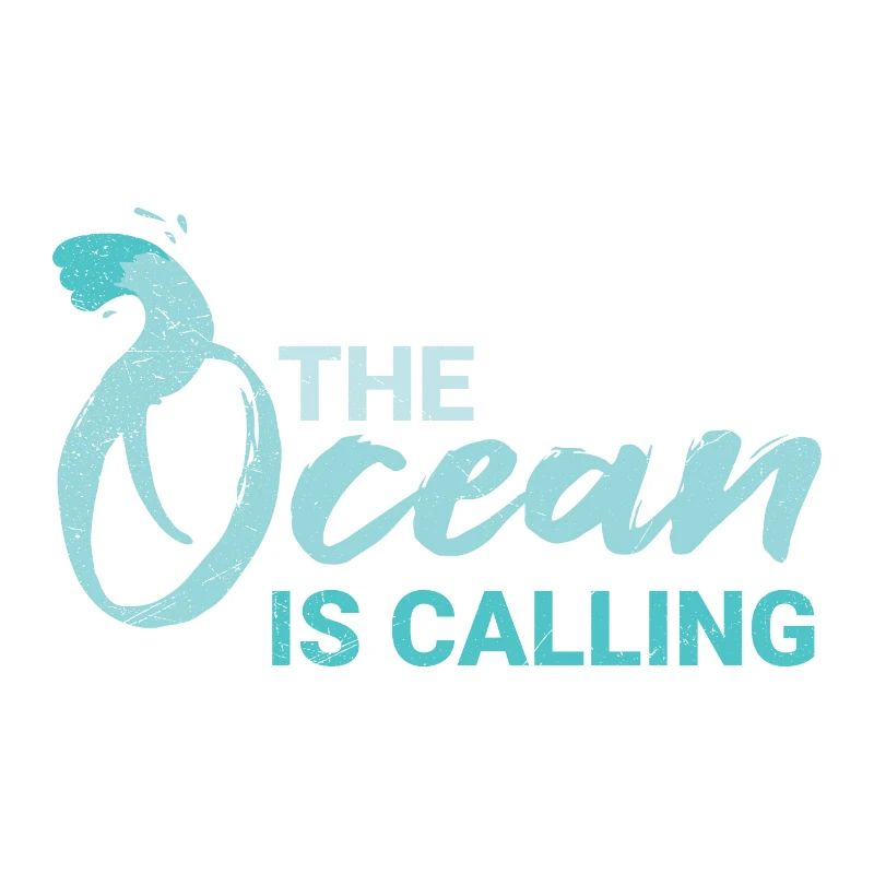The Ocean Is Calling Surffer Plongeur Idée cadeau