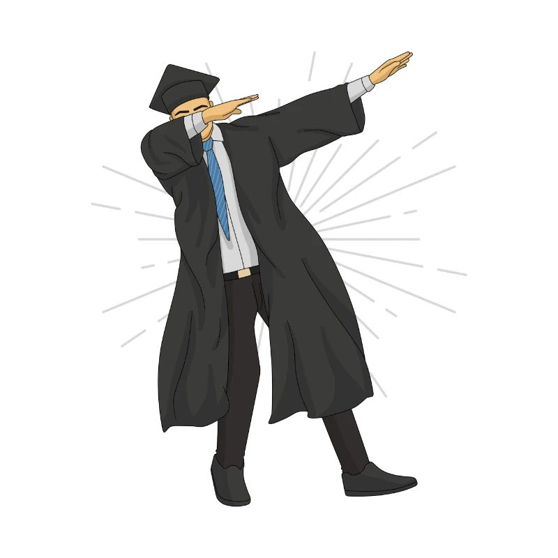 Studium Abschluss Dab Dabbing Move Bachelor Master