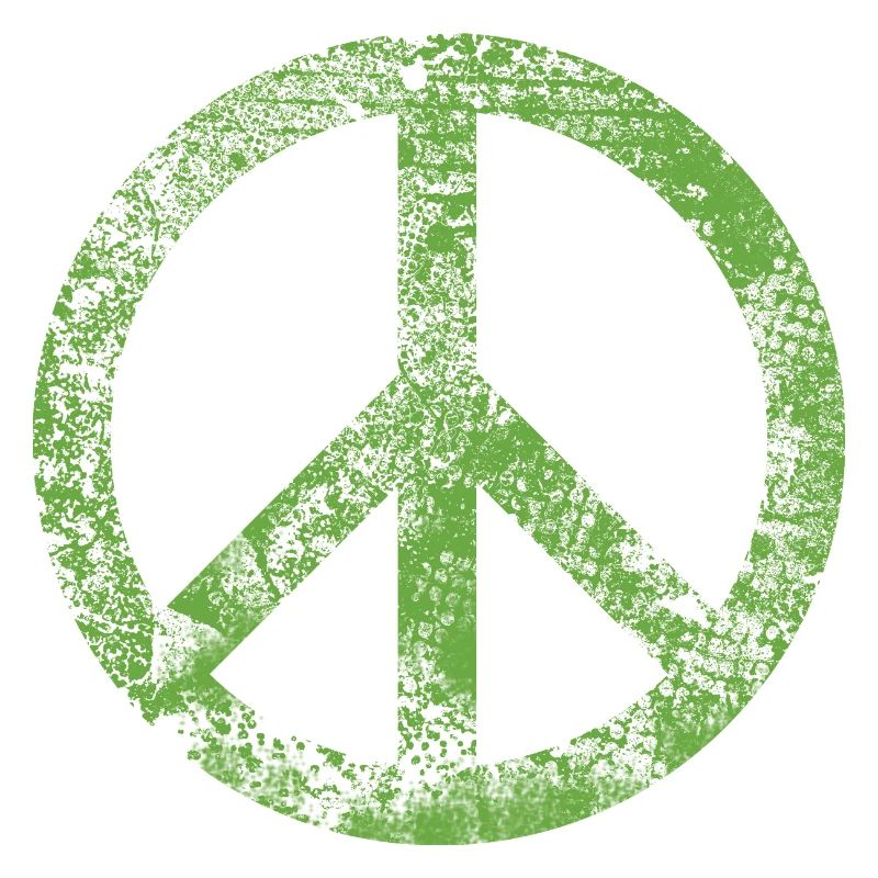 Signe de Paix Pacifiste Peace Harmony Grunge Utilisé