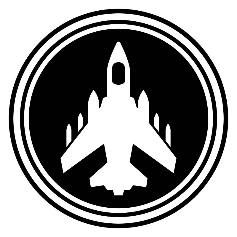 Airplane jet symbol
