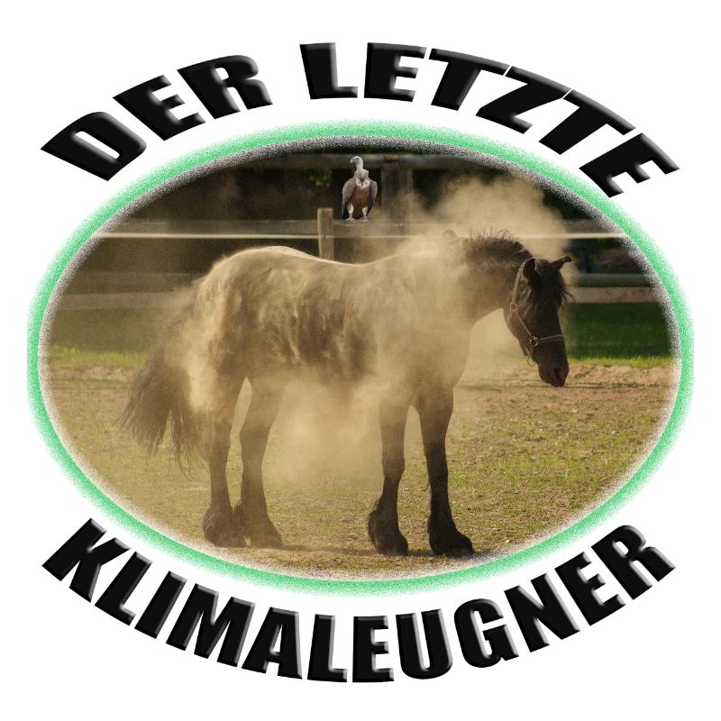 Pferd Staub; Klimawandel; Staubiges Pferd Paddock