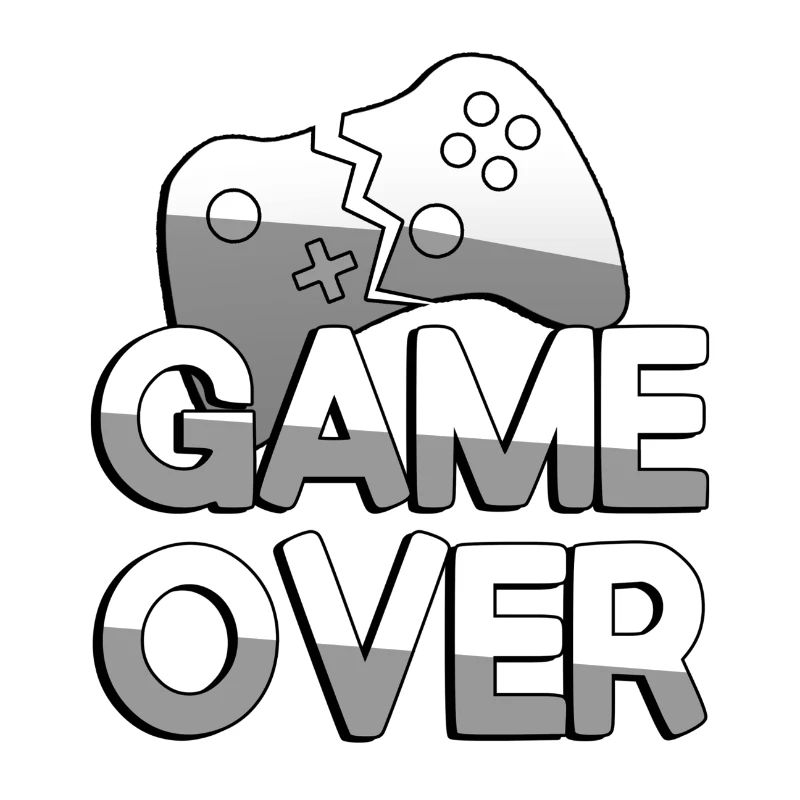 GAME OVER + Controller - Gaming