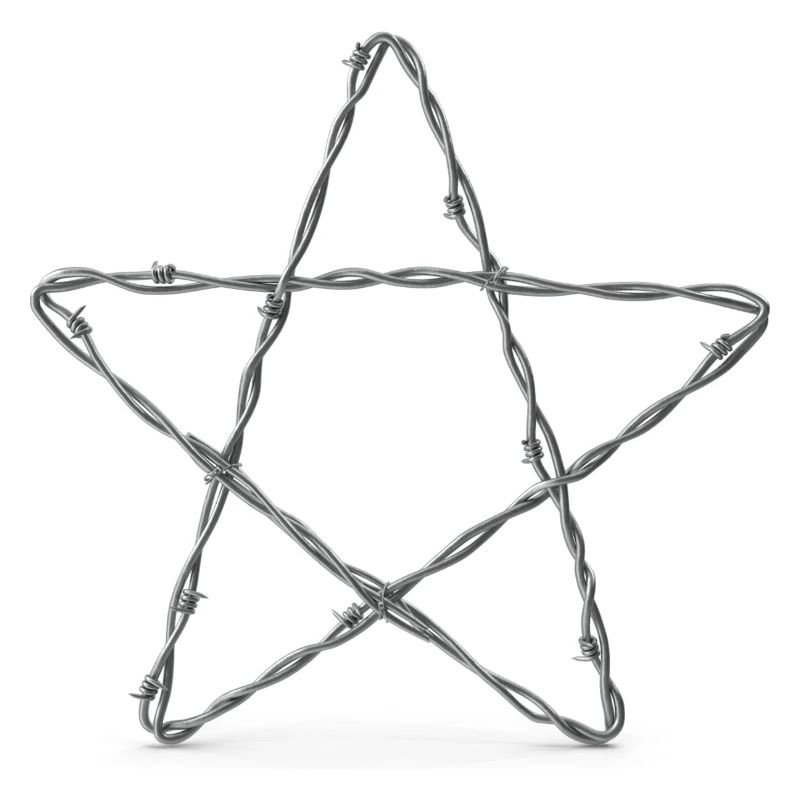 Barbed Wire Star - Pentagram