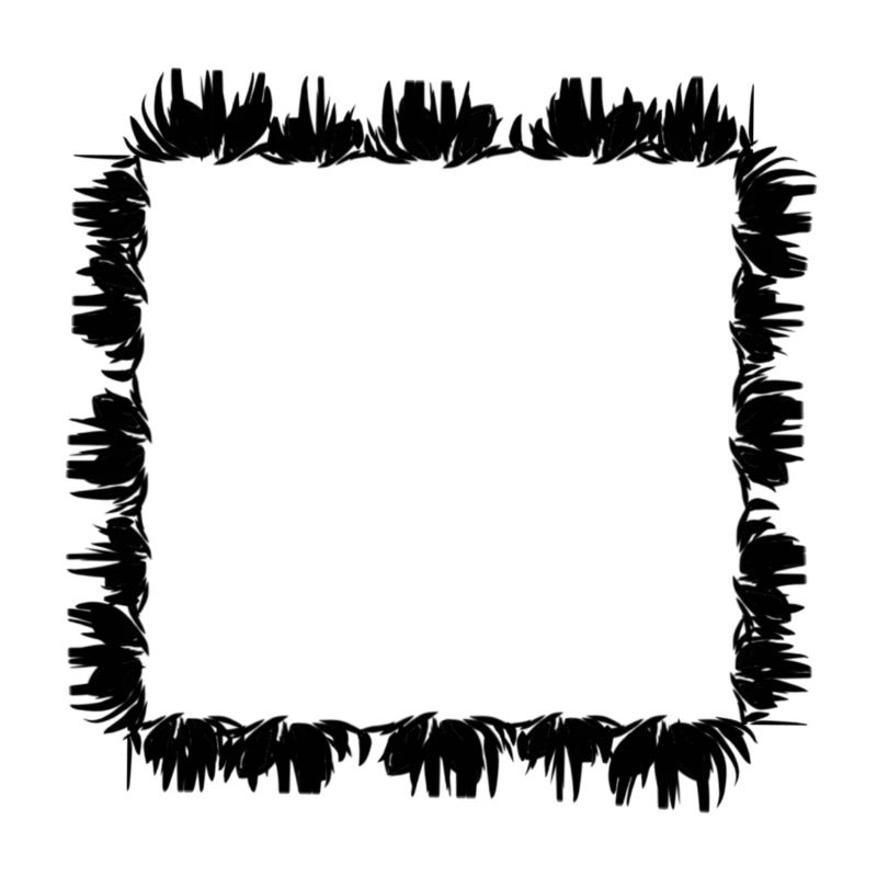 square square frame grass