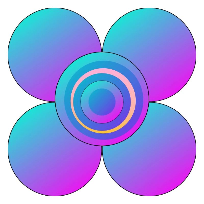 Fleur colorée