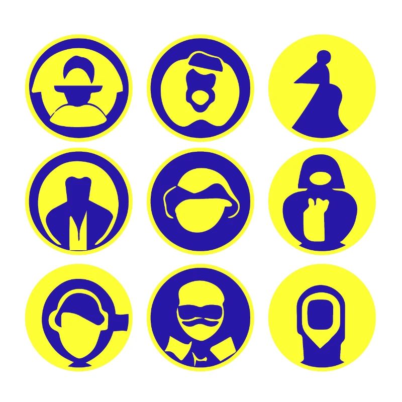 Abstract Faces / Figures, Vector Art, Head