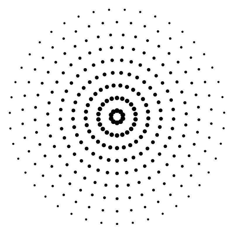 Blurry| Points | Black| gift idea