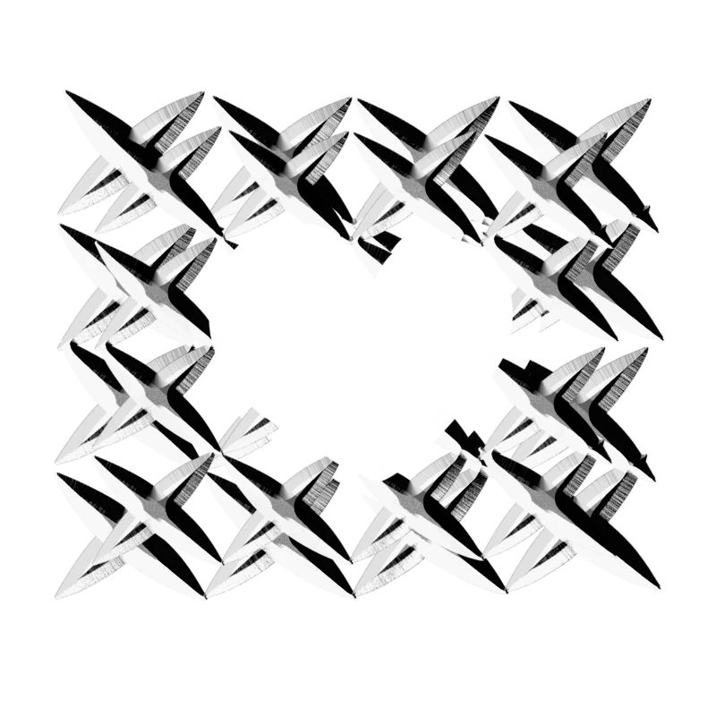 pattern cross net grey