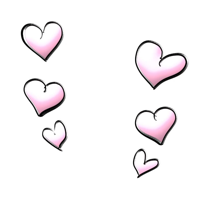 hearts pattern pink