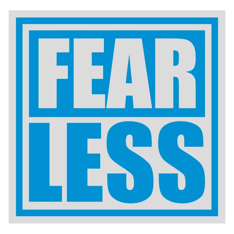 fearless Text Zitat Design