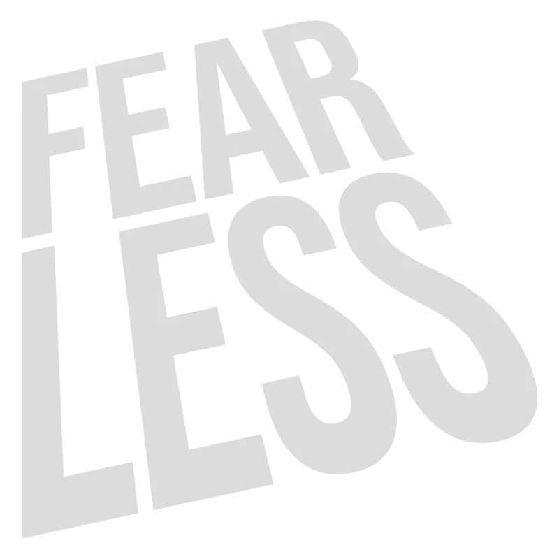 fearless Text Zitat Design