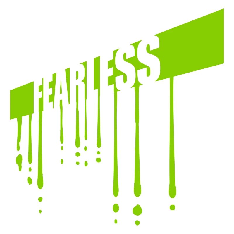 fearless Text Zitat Design