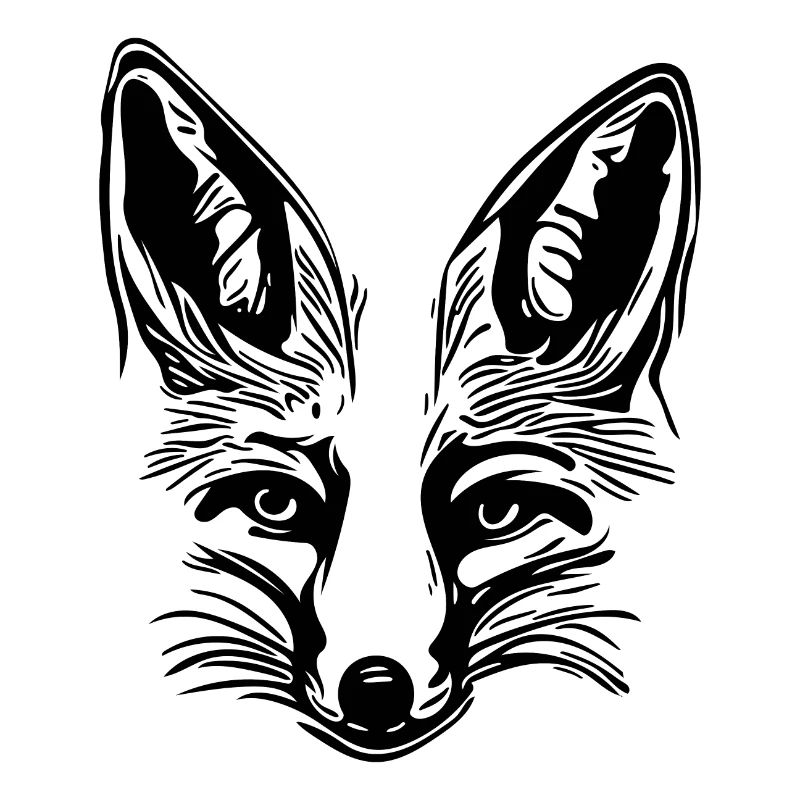 Cute fox drawing