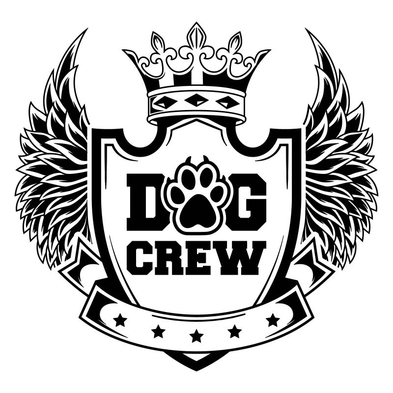 Dog Crew Crest Logo