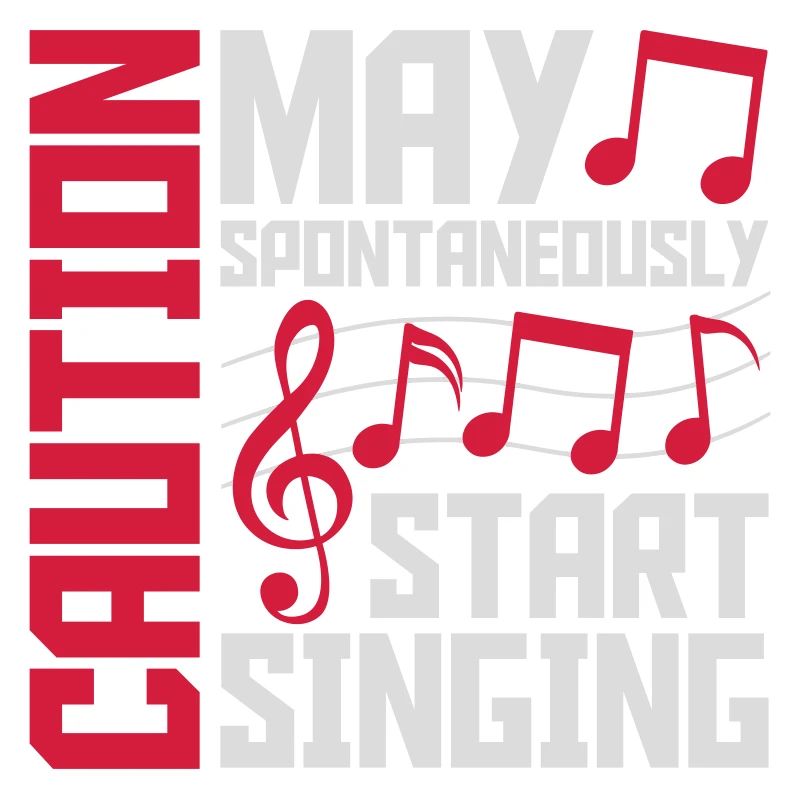 may spontaneously start singing