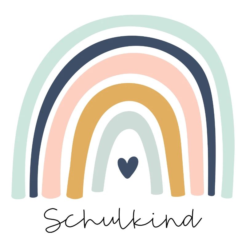 Schulkind Regenbogen