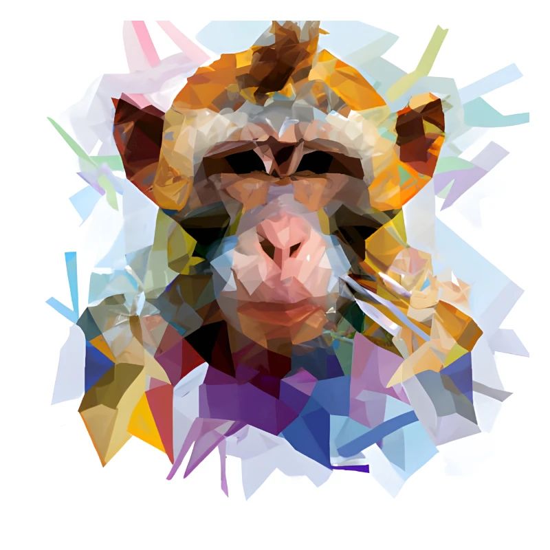Abstract Pride and Power Monkey