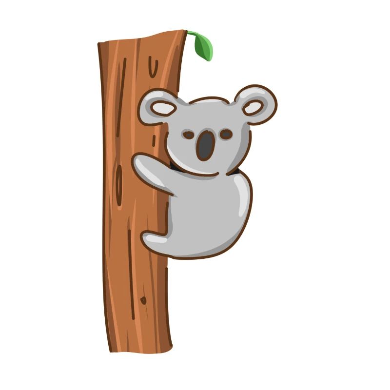 Koala Tier Baum klettern symbol