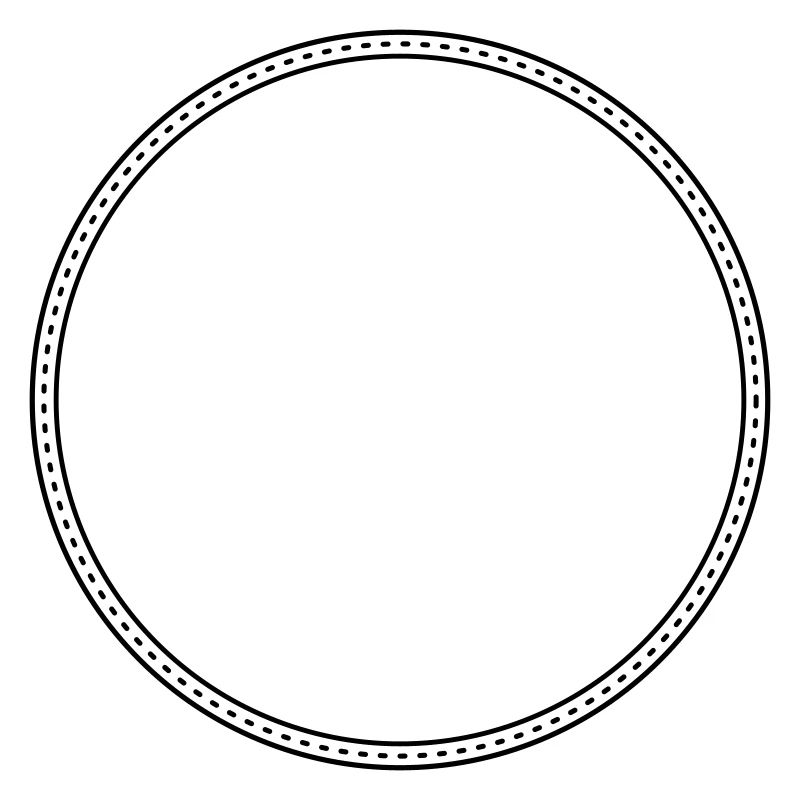 Points Circle Frame Decor