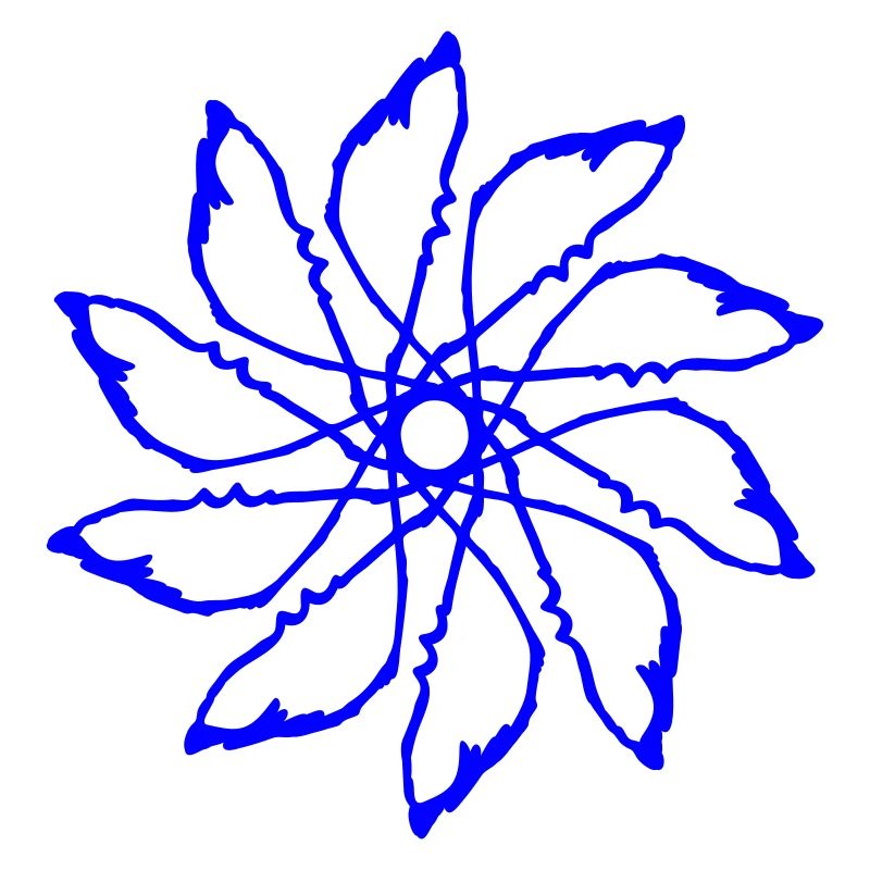 Random patterns circled Vectorgraphic