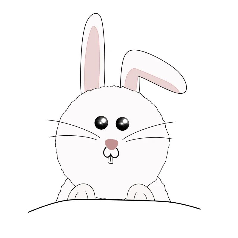 White, sweet bunny Easter