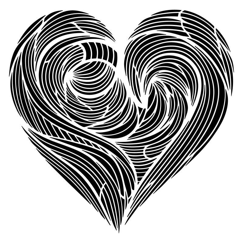 Creative ornate heart for valetnine day