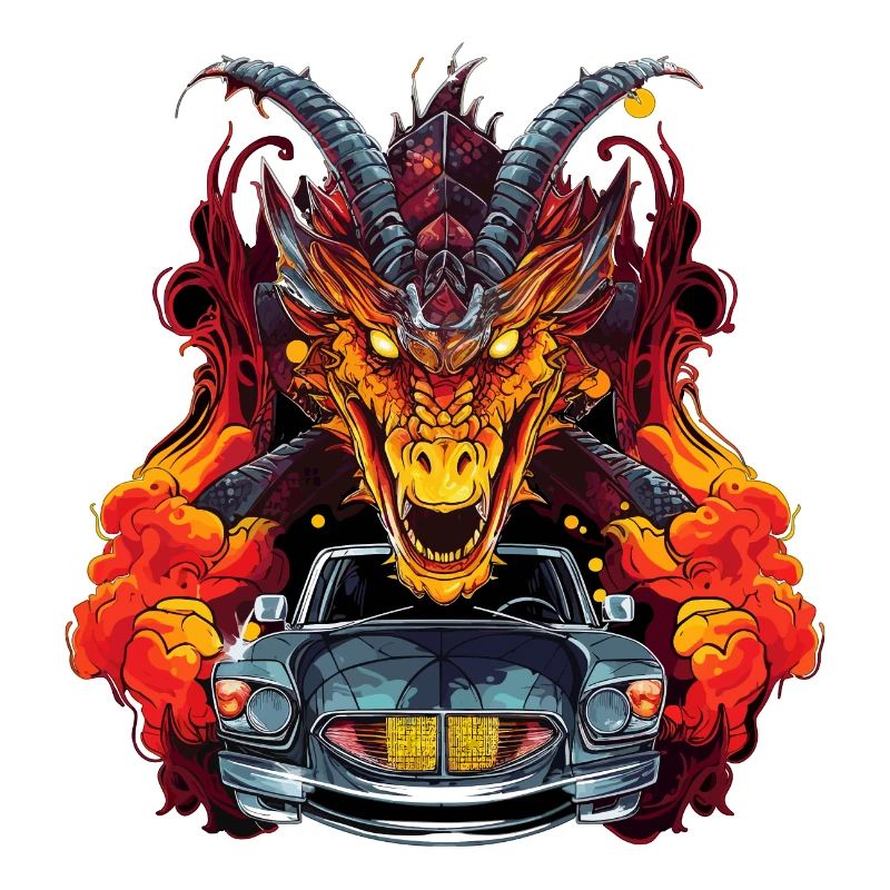 Drachen Auto