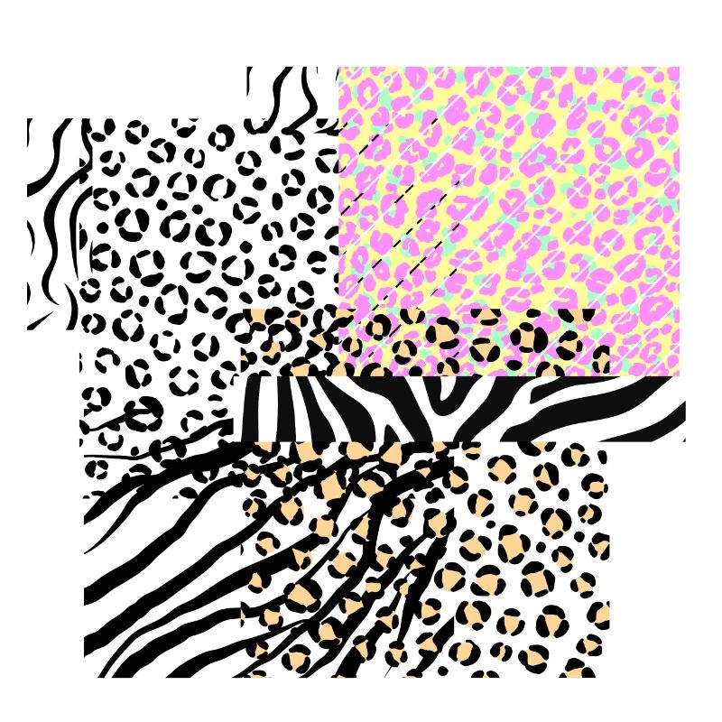 Leopard zebra illustration