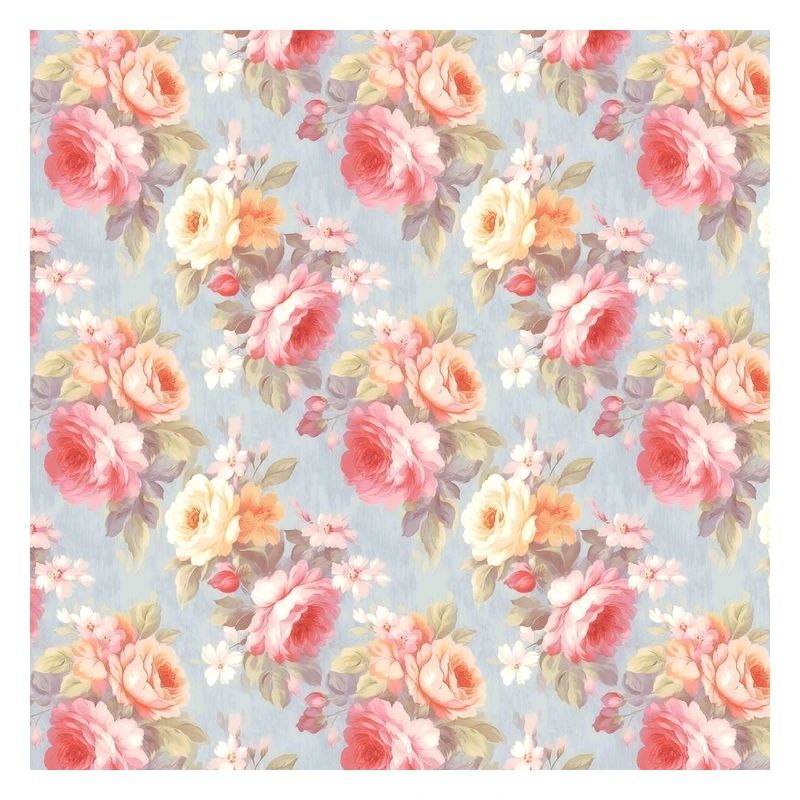 Roses Seamless Pattern Beautiful Elegant Aesthetic