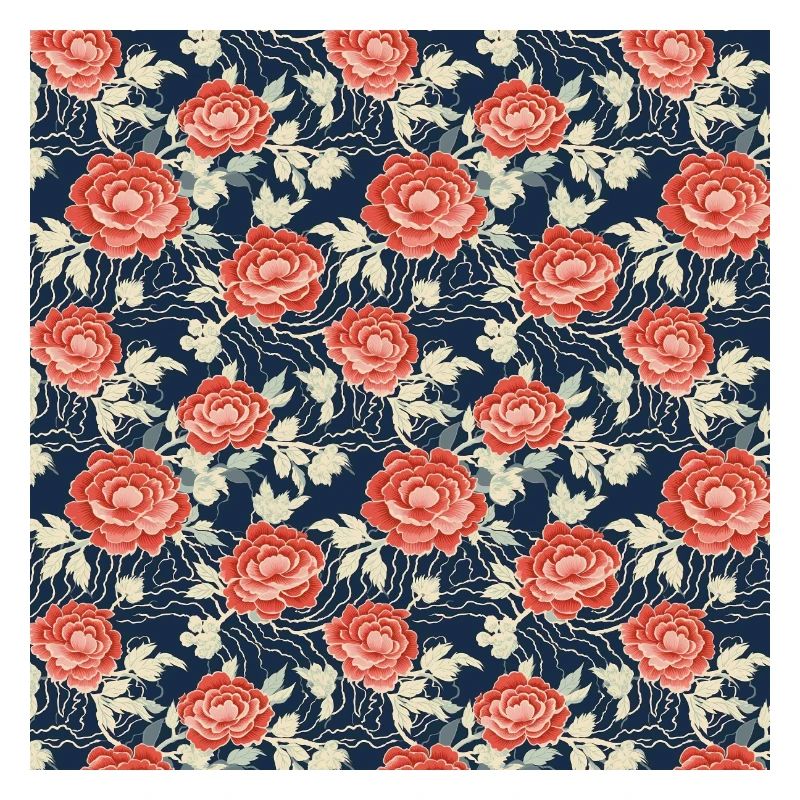 Roses Seamless Pattern Beautiful Elegant Aesthetic