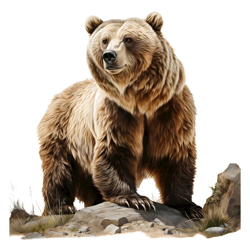 Brown bears are large, formidable predators